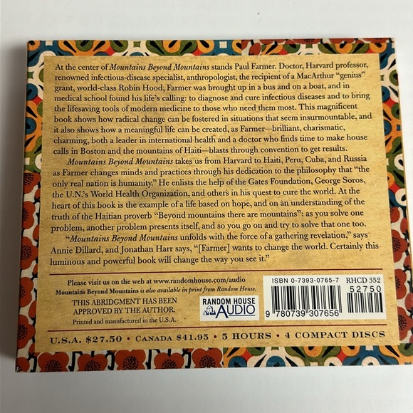 Audiobook Mountains Beyond Mountains by Tracy Kidder winner of Pulitzer Prize - Picture 2 of 8